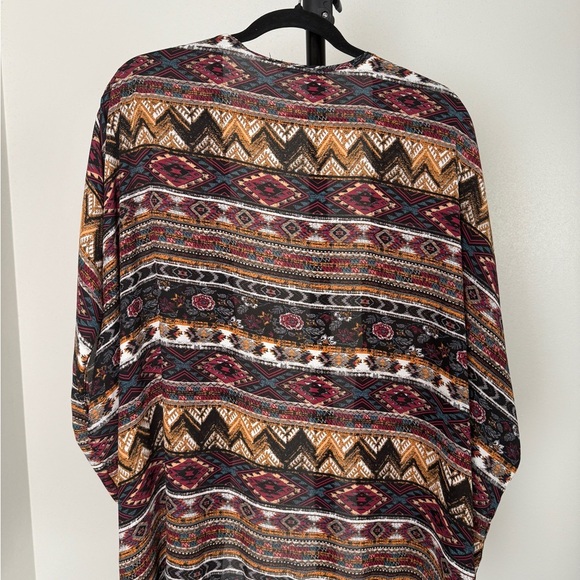Persaya Boho Patchwork Kimono Cardigan – Open Front - Picture 4 of 4